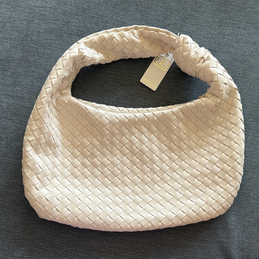 Urban Outfitters Beige Woven Hobo Bag